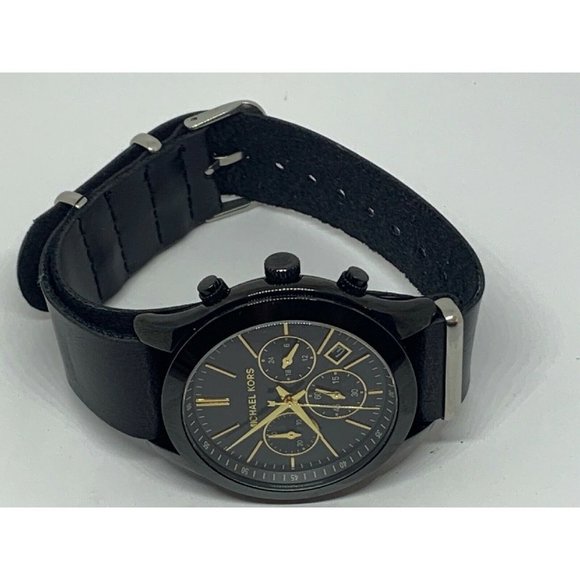 Michael Kors MK6253 Women\'s Black Leather Analog B main image 9